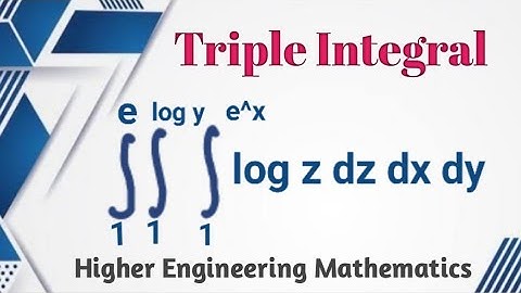 Triple Integrals | Higher Engineering Mathematics| Multiple Integrals 