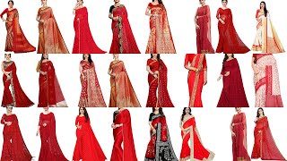 Red saree Collection || Wine Red Saree Online || Red Saree Designs || Best Party Wear  Saree 2021