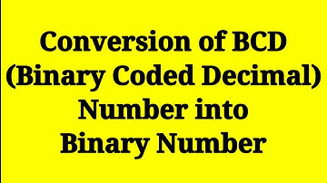 BCD to Binary code conversion||Geeks Tutorial
