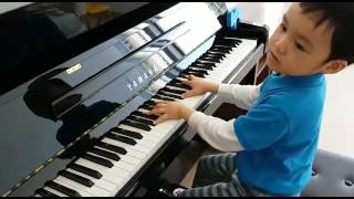 Video thumbnail of "Fantasie Impromptu in C-sharp Minor Op.66 of Chopin (蕭邦 幻想即興曲), by Jonah Ho (age 5)"