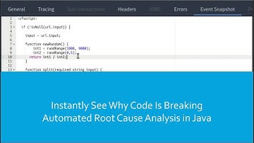 Instantly See Why Code Is Breaking - Automated Root Cause Analysis in Java