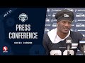 Chris Carson Seahawks Training Camp Press Conference - July 28, 2021