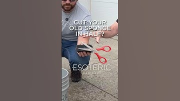 Cut Your Old Sponge In Half? #detailing #cars #esotericproducts #esotericdetail
