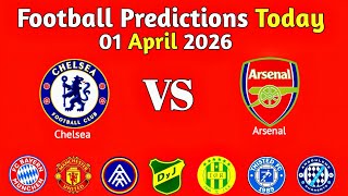 Football Predictions Today 01-04-2026 Sports Betting Predictions Today Soccer Betting Tips Today 