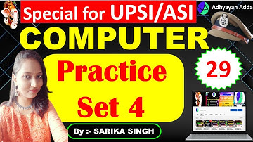 Computer Classes For SI and ASI  | Target Batch For UP SI/ASI | Class-29 | By Sarika Singh
