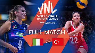 :  ITA vs.  TUR - Full Match | Semi Final | Women's VNL 2022