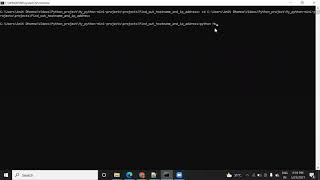 Finding hostname Python Project 4