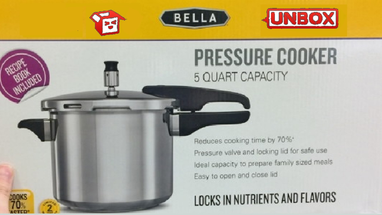 Bella Pressure Cooker - 5 Quart Capacity - #BellaLife #Unboxing #