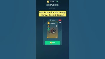 Special Offer: 7000 Gold for Paralysis, Best Drone for Mid-Range Harpy, Siren & Seraph | War Robots