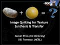 Revolutionary Image Quilting Techniques for Texture Synthesis & Transfer at SIGGRAPH '01 🎨