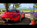 4K RELAXING DRIVE | Mercedes SLS AMG Roadster | Pure V8 6.3L Sound | Open Coastal Cruise |No Comment