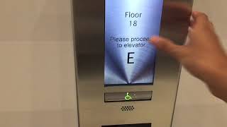 Otis Compass Plus Destination Dispatch Elevators at 250 Yonge Street, Toronto ON