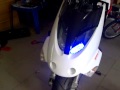 Aprilia sr50 custom street scooter mit polizei led licht