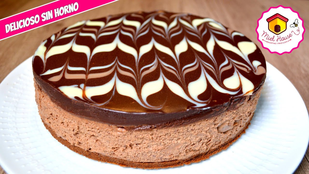 Cheesecake de chocolate SIN HORNO torta con ganache de chocolate