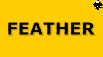 Create text effects with the felt feather menu in Inkscape