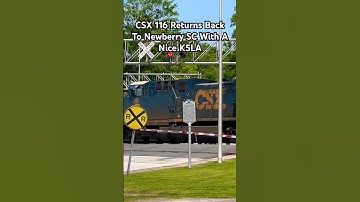 CSX 116 Returns Back To Newberry SC With A Nice K5LA #usa #subscribe #trains #video #csx #edit