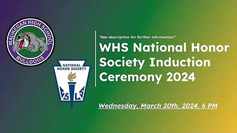 🔴LIVE - WHS National Honor Society (NHS) Induction Ceremony 2024