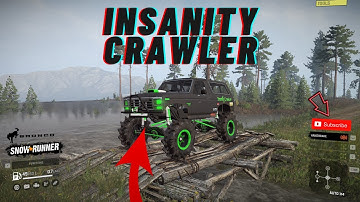 SnowRunner Mod Review | BBCUSTOMS INSANITY CRAWLER REVAMPED! AKA BRONCO TRAIL RIG