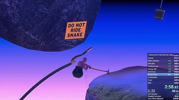 Getting Over It (with Bennett Foddy) speedrun, 3:59.579