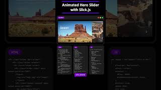 🎯 Animated Hero Slider with Swiper Slider #html #css3 #webdesign