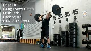 Perfect Demonstration of a Bear Complex (Olympic Weightlifting(