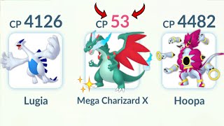 I used 53 CP MEGA CHARIZARD X in Master League and Won! (Pokemon Go)