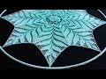 Crochet mandala tutorial  ice flower  part 1  5