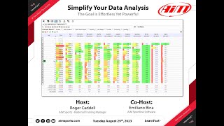 4-8 - Simplify Your Data Analysis - Live Webinar with Roger Caddell - 8/29/2023