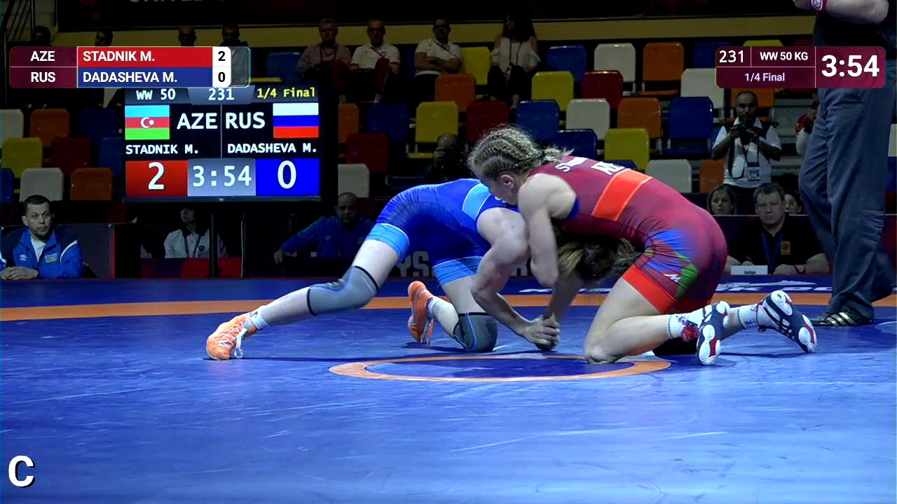 1/4 WW - 50 kg: M. STADNIK (AZE) v. M. DADASHEVA (RUS)