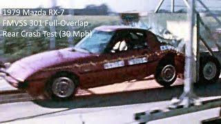 1978-1985 Mazda RX-7 FMVSS 301 Rear Crash Test (Full Overlap - 48 Km/h)