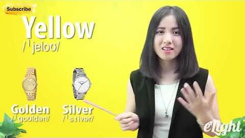 Tiếng Anh cơ bản ,Từ vựng tiếng Anh  - Màu sắc trong tiếng