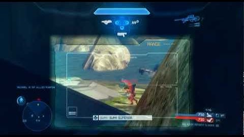 Halo 4 1 Shot sniping camping triple kill