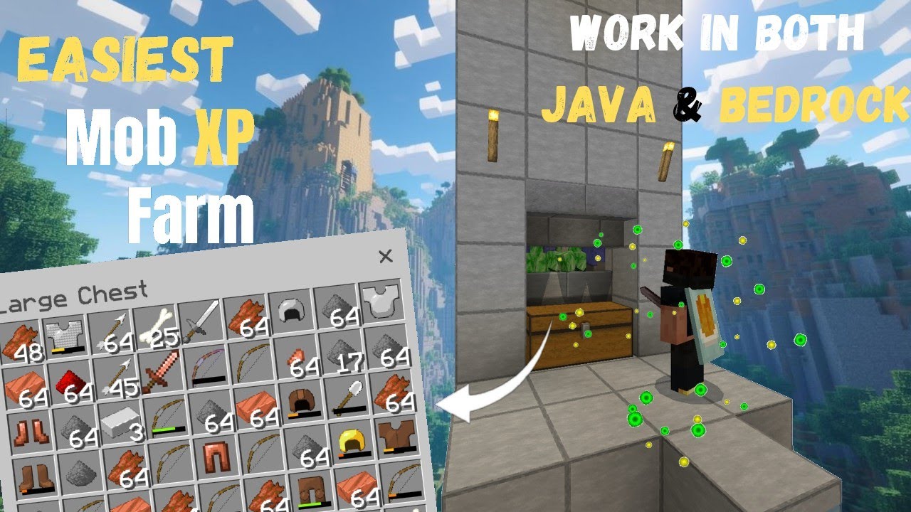 The BEST XP Farm for Java & Bedrock 1.21+💎🔥 - YouTube