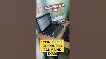 #typing speed before SSC CGL mains exam #ssccgl #skills