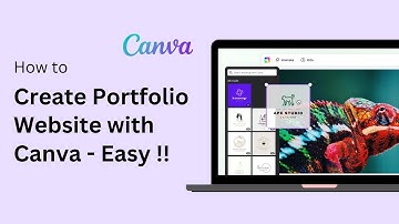 How To Create a Portfolio With Canva 2025 (FREE Portfolio Website)