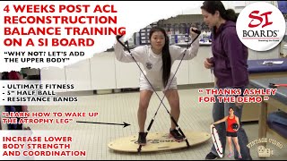 4 Weeks Post ACL Reconstruction Balance Training On A Si Board 4 Weeks Post ACL Reconstruction Balance Training On A Si Board