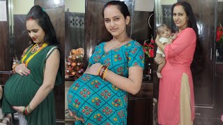 Pregnancy Belly Transformation in Third Trimester week by week/Pregnancy belly transformation