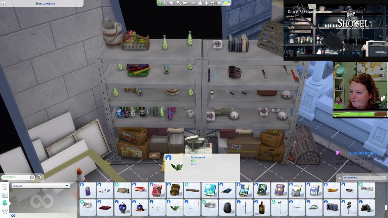 Building the Blue Prince mansion on the Sims 4 (part 8)