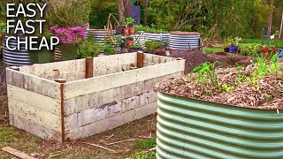 How to Build a High Raised Garden bed | Fast Easy & Low Cost