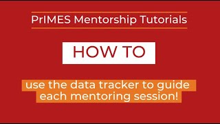 How to use the data tracker to guide your sessions