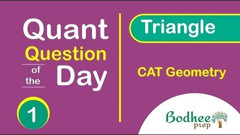 CAT Quant Question of the Day [Triangle]