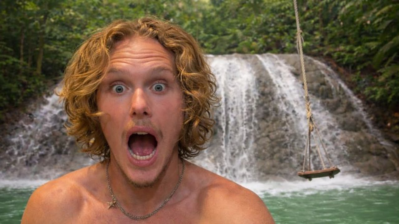 This Waterfall Rope Swing Was CRAZY!