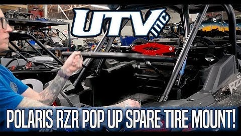 UTV INC POLARIS RZR POP UP SPARE TIRE MOUNT