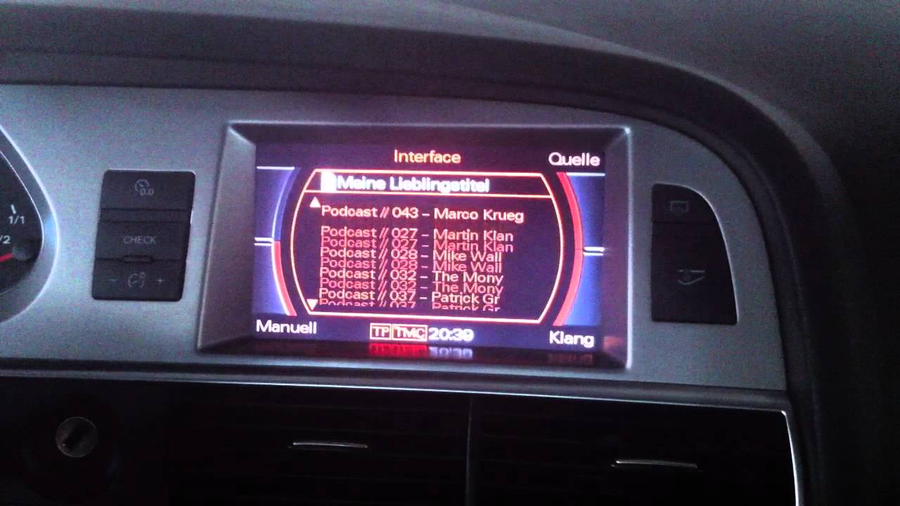 Audi music interface