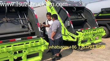how to operation Isuzu #garbagecompactor  truck