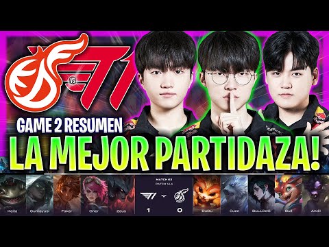T1 DE FAKER HACE LA MEJOR PARTIDA DE LA LCK! *LOCURA* | KDF vs T1 Game 2 LCK SPRING 2024