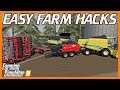 EASY HARVESTER FARMING HACKS! | Farming Simulator 19