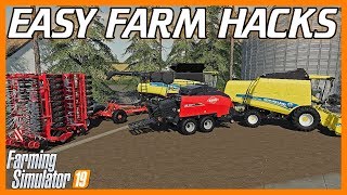 EASY HARVESTER FARMING HACKS! | Farming Simulator 19