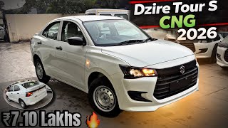 Dzire tour S CNG 2026 🔥| Taxi King in ₹7.10 Lakhs ❤️| New earning opportunity✨| Review | On Road ...