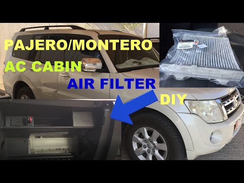 HOW TO INSTALL MITSUBISHI PAJERO/MONTERO AC CABIN AIR FILTER | DIY | INSTALLATION